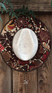 Embroidered Palm Sombrero