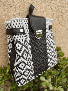 B + W Pinstripe Backpack