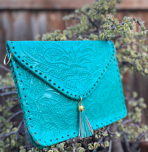 Load image into Gallery viewer, Hand Tooled Crossbody ( Chain strap)
